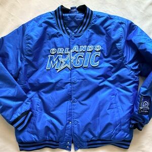 Ultra Game Orlando Magic Mens Jacket Blue Quilted Lined XXL NBA Basketball